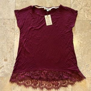 Woman’s Pink Rose top - new with tags